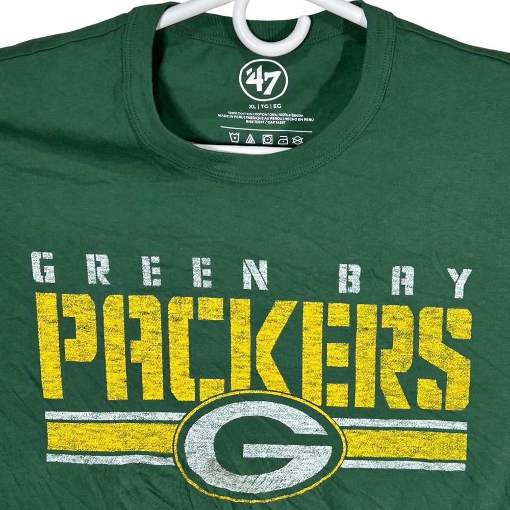 Green Bay Packers '47 NFL Football T-Shirt Men's Size XL Graphic Print‎ NWT